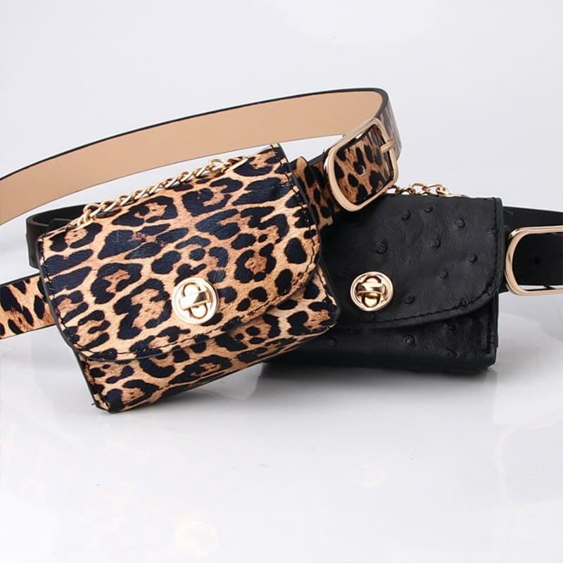 apercu mini sac banane leopard