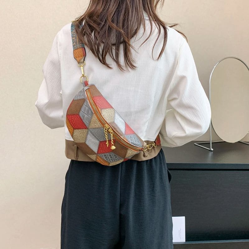 dos sac banane vintage femme