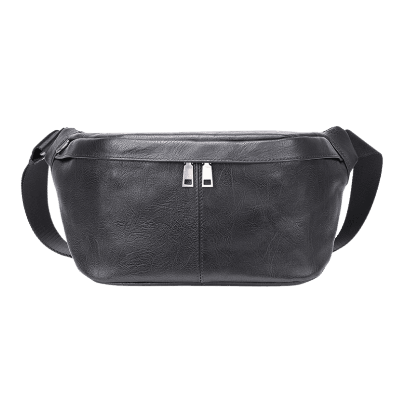 grand sac banane homme en cuir