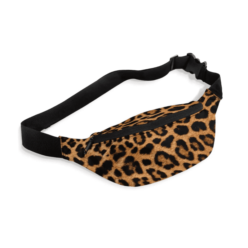 sac banane imprime leopard