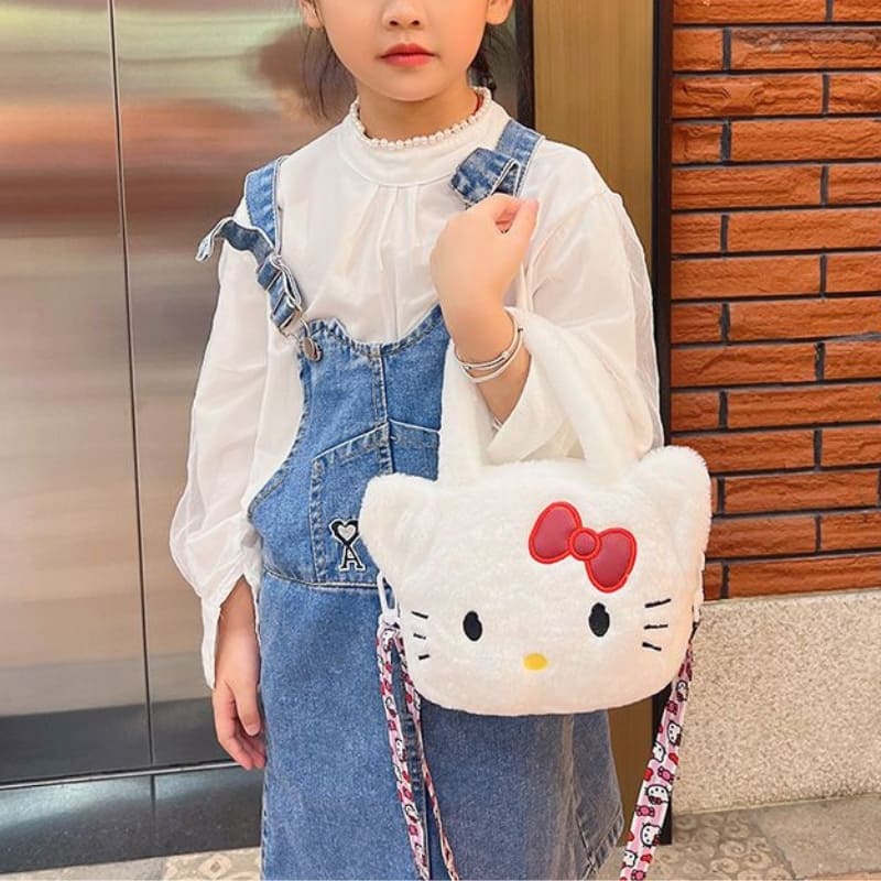 apercu sac bandouliere fourrure hello kitty