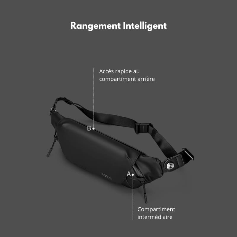 sac banane homme luxe rangement intelligent