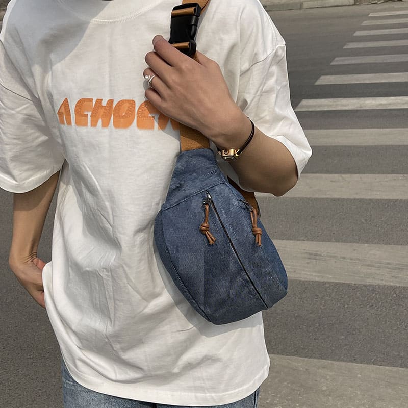 apercu sac banane denim